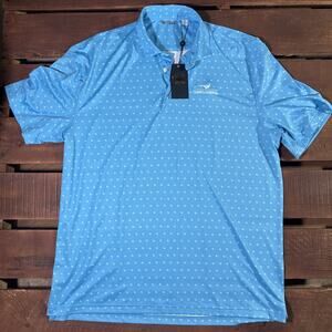 NWT $100 Ozarks National Golf Polo XXL Big Cedar Lodge Blue Rose Pheasant Logo